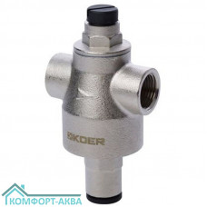 KOER 1251 KR5170 редуктор давления поршневой латунь никелированная ВР 1/2", 2-10 бар