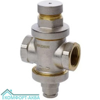 KOER 1252 KR5174 редуктор давления поршневой латунь никелированная ВР 3/4", 3-12 бар