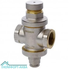 KOER 1252 KR5174 редуктор давления поршневой латунь никелированная ВР 3/4", 3-12 бар