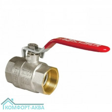 KOER KR0042 кран шаровой прямой усиленный В×В 3/4 PN40 рычаг красный