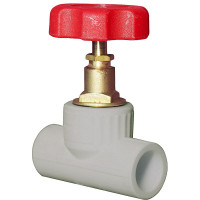 Valfex Standard вентиль проходной 90° 32 PPR/латунь ЛС59-1, серый, 10146032Г