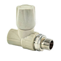 Valfex Standard вентиль радиаторный прямой 20×1/2 PPR/латунь ЛС59-1, серый, 1014620012Г