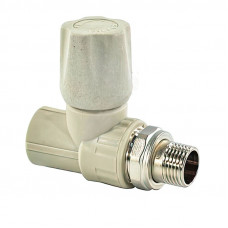 Valfex Standard вентиль радиаторный прямой 20×1/2 PPR/латунь ЛС59-1, серый, 1014620012Г