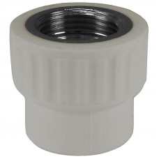 Valfex Standard муфта комбинированная ВР 25×1/2 PPR/латунь ЛС-59-1, серый, 10129125Г