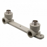 Valfex Standard планка под смеситель НР 20×1/2 PPR/латунь ЛС-59-1, серый, 10123020Г