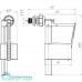 АНИ Пласт Эконом WC5050 заливной клапан для унитаза, боковая подводка 1/2"