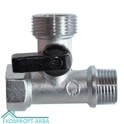 TIM BL5807std кран проходной для стиральной машины В×Н×В 1/2×3/4×1/2