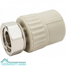 Alpha муфта НГ 20×1/2 PPR/латунь серый