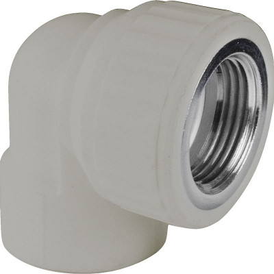 Valfex Standard угольник ВР с креплением 20×1/2 PPR/латунь ЛС-59-1, серый, 10120020Г
