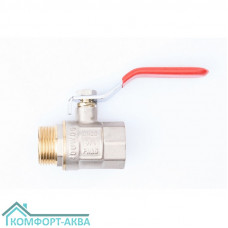 ТСМ WP0591 кран шаровой В×Н 3/4 PN25 рычаг красный