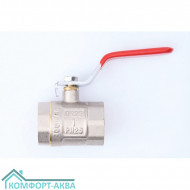 ТСМ WP0526 кран шаровой В×В 1 PN25 рычаг красный