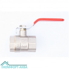 ТСМ WP0588 кран шаровой В×В 3/4 PN25 рычаг красный