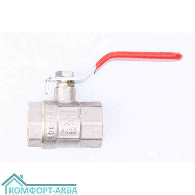 ТСМ WP0588 кран шаровой В×В 3/4 PN25 рычаг красный