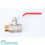 ТСМ WP0590 кран шаровой В×Н 1/2 PN25 рычаг красный