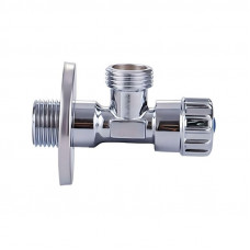 Vieir VER58 кран для сантехприборов угловой Н×Н 1/2×3/4 PN маховик