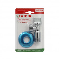 Vieir VER55 кран для сантехприборов угловой Н×Н 1/2×3/4 PN бабочка