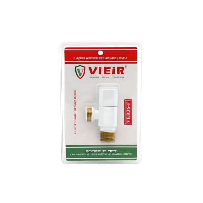Vieir VER36-F кран для сантехприборов угловой Н×Н 1/2×1/2 PN бабочка