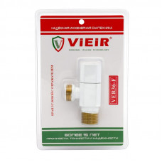 Vieir VER36 кран для сантехприборов угловой Н×Н 1/2×1/2 PN10 бабочка