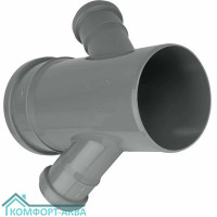 EUROPLAST крестовина ⌀110/50/50 мм 45° серый