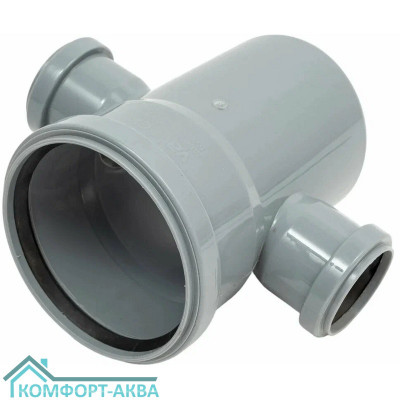 EUROPLAST крестовина ⌀110/50/50 мм 87° серый