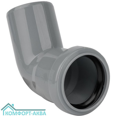 EUROPLAST отвод ⌀50 мм 67° серый