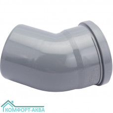 EUROPLAST отвод ⌀110 мм 30° серый