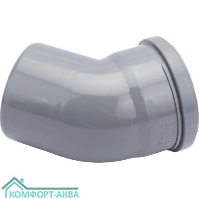 EUROPLAST отвод ⌀110 мм 30° серый