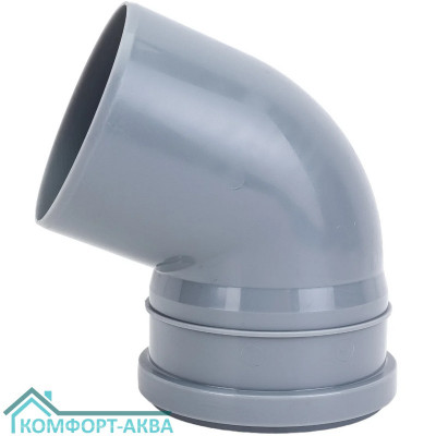 EUROPLAST отвод ⌀110 мм 67° серый
