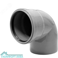 EUROPLAST отвод ⌀110 мм 87° серый