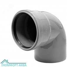 EUROPLAST отвод ⌀110 мм 87° серый