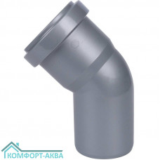EUROPLAST отвод ⌀50 мм 22° серый