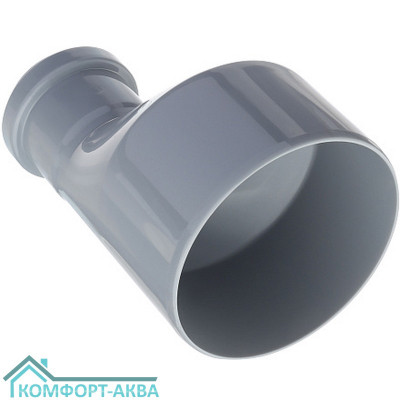 EUROPLAST редукция эксцентрическая ⌀110/50 мм серый