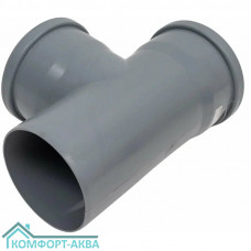 EUROPLAST тройник ⌀110 мм 87° серый