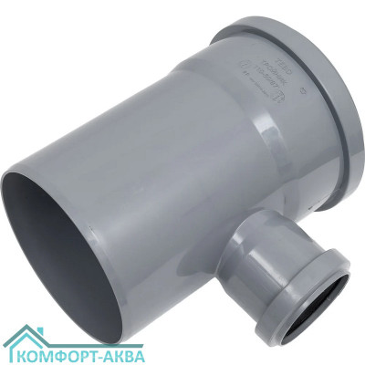 EUROPLAST тройник ⌀110/50 мм 87° серый