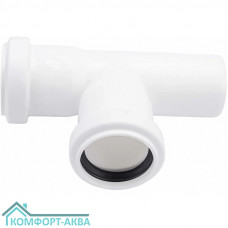 EUROPLAST тройник ⌀32 мм 87° белый
