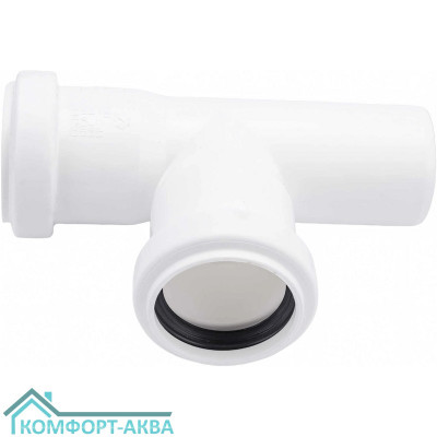 EUROPLAST тройник ⌀32 мм 87° белый