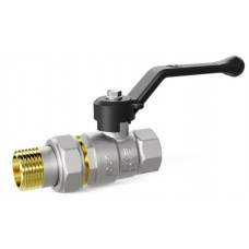 LD Pride LD 47.307.20 кран шаровой с американкой прямой В×Н 3/4 PN40 рычаг черный