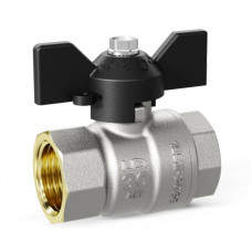 LD Pride LD 47.300.25 кран шаровой прямой В×В 1 PN40 бабочка черный