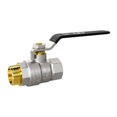 LD Pride LD 47.303.15.0 кран шаровой прямой В×Н 1/2 PN40 рычаг черный