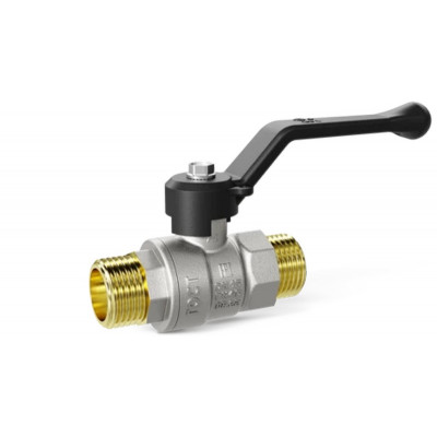 LD Pride LD 47.305.15 кран шаровой прямой Н×Н 1/2 PN40 рычаг черный