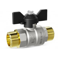 LD Pride LD 47.304.20 кран шаровой прямой Н×Н 3/4 PN40 бабочка черный
