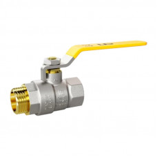 LD Pride LD 47.353.25.0 кран шаровой прямой В×Н 1 PN40 рычаг желтый