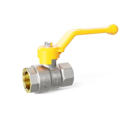 LD Pride LD 47.351.20 кран шаровой прямой В×В 3/4 PN40 рычаг желтый