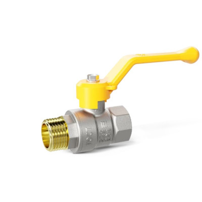 LD Pride LD 47.353.20 кран шаровой прямой В×Н 3/4 PN40 рычаг желтый