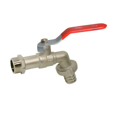 Vieir VER5004 кран водоразборный Н 3/4 PN10 рычаг красный