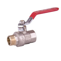 Vieir VR202-05 кран шаровой прямой В×Н 1 1/2 PN30 рычаг красный
