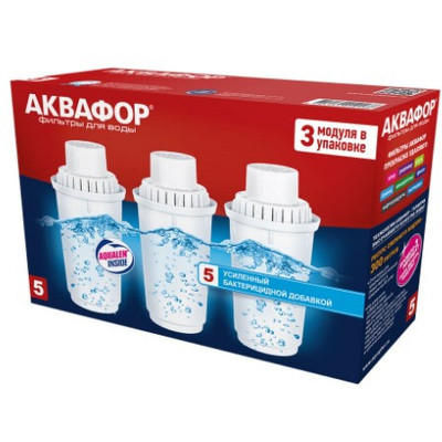 Аквафор картридж для фильтра-кувшина 203468 В5 (В100-5) 3 шт